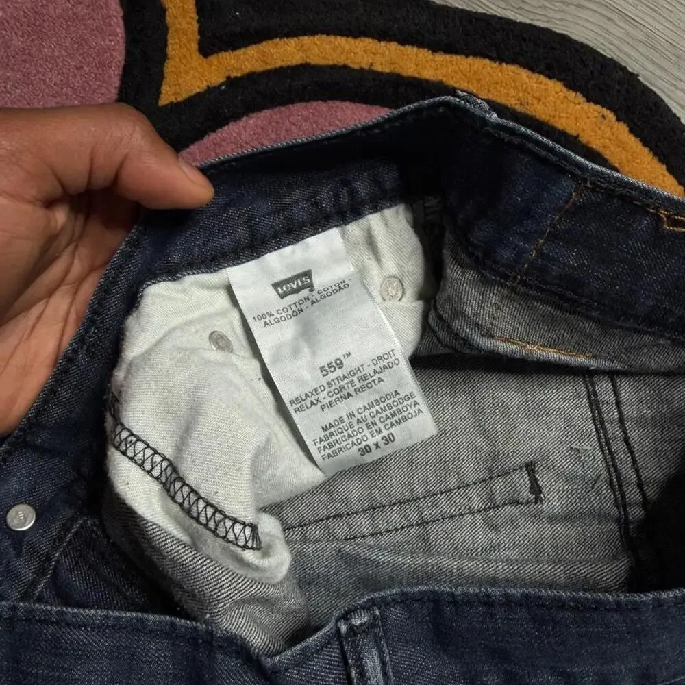 Levi’s 569 Relaxed Loose Straight Denim Jeans Size 30x30 (29x29) Blue